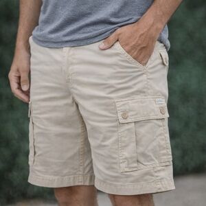 Guess Men's Khaki Cargo Shorts